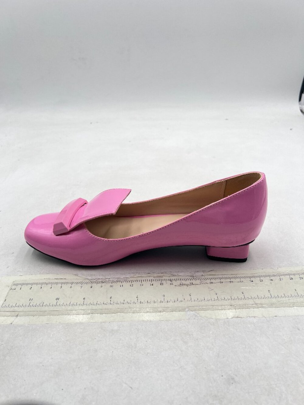 FSJ Pink Kitten Heels Square Toe Slip on Pumps Evening Party Dress Office Shoes